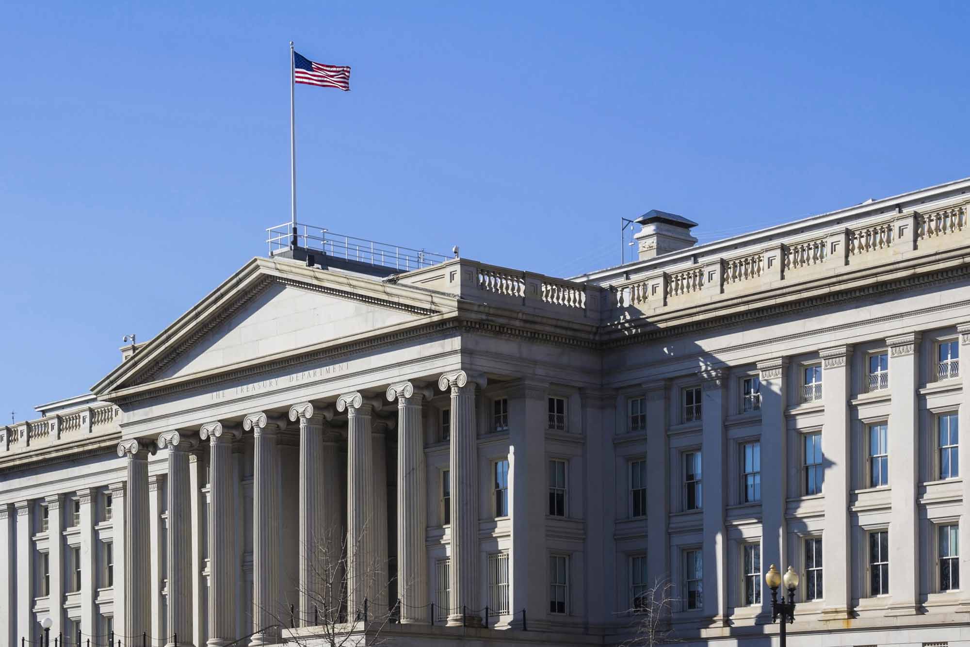 Façade of the United States Department of the Treasury